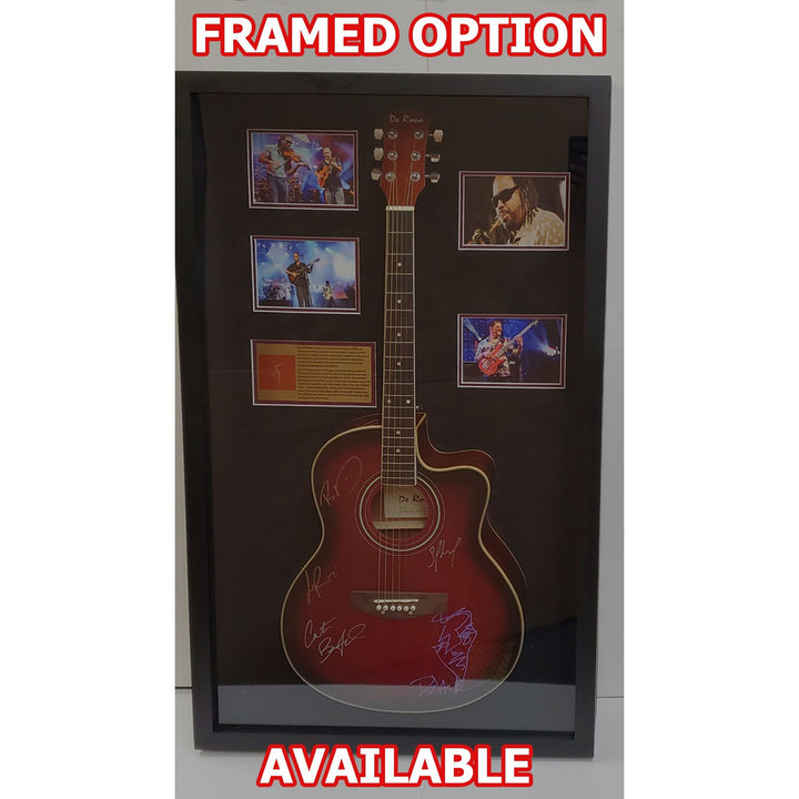 Fleetwood Mac Stevie Nicks Peter Green Mick Fleetwood John and Christy McVie Lindsay Buckingham  full size acoustic guitar signed with proof.