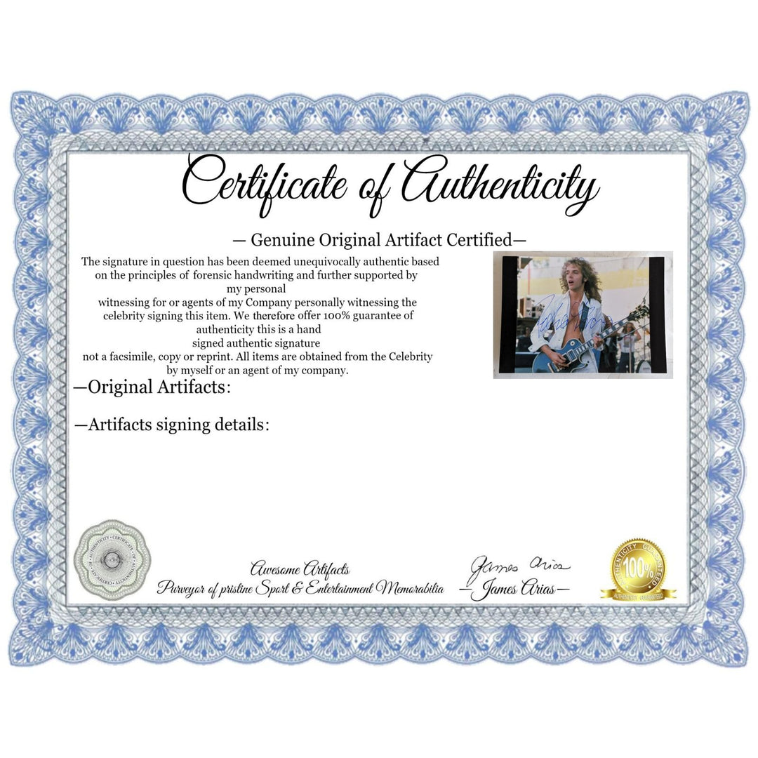 Peter Frampton 5x7 photo signed with proof