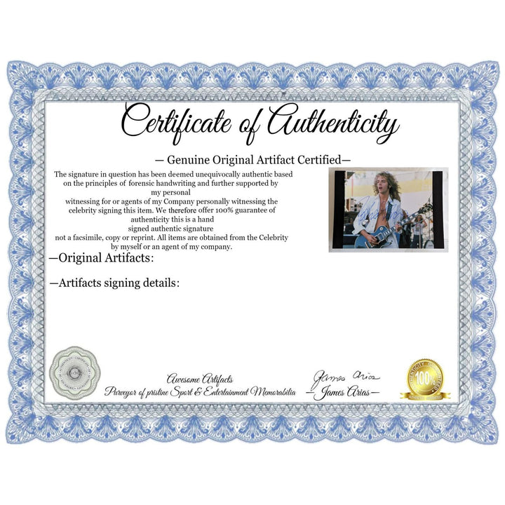 Peter Frampton 5x7 photo signed with proof