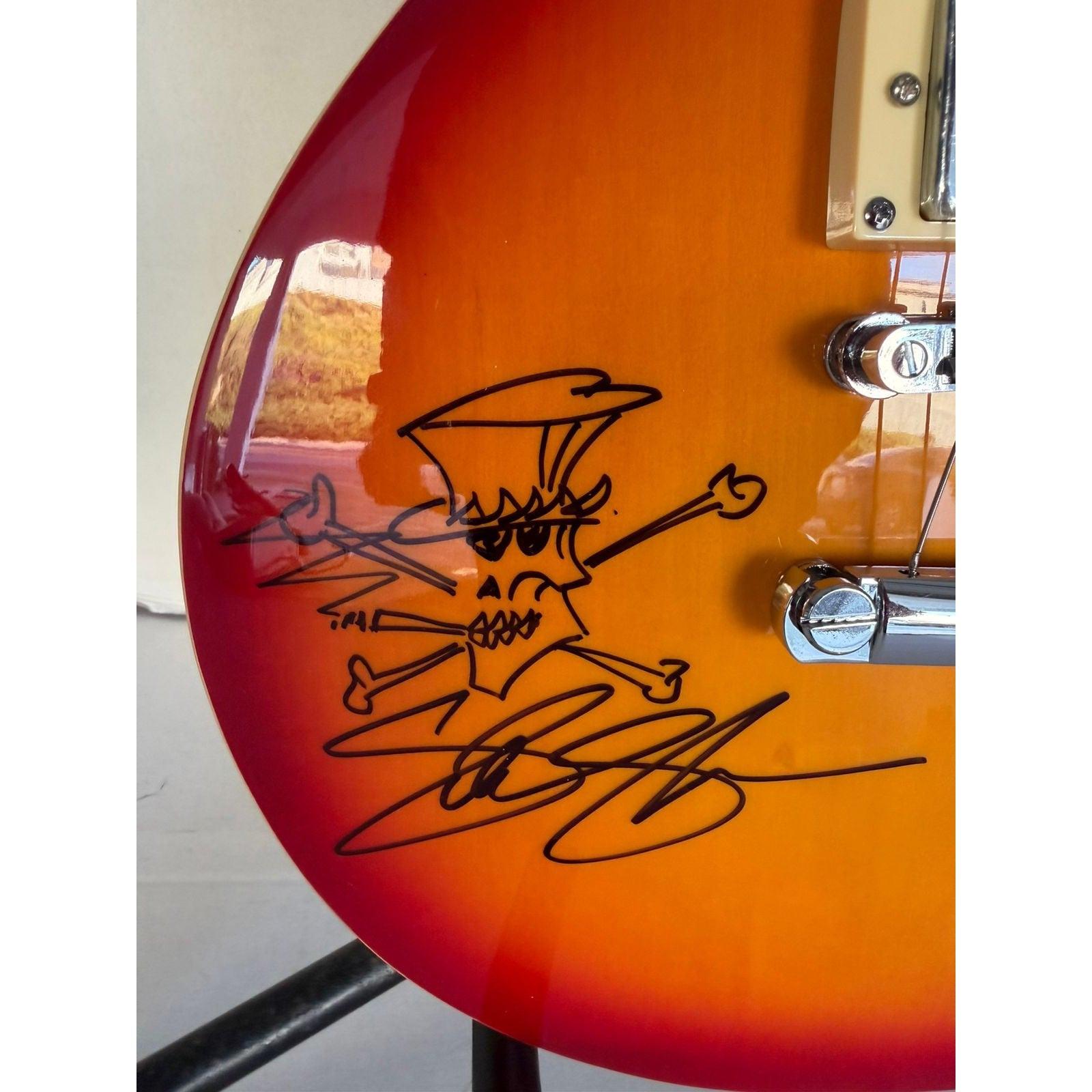 Michael Jackson 直筆サイン入りエレキギター　証明付 Michael Jackson signed with lyrics and Saul Hudson SLASH with
