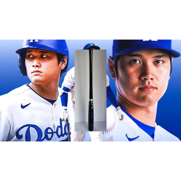 Shohei Ohtani Los Angeles Dodgers Rawlings MLB game model bat signed with proof