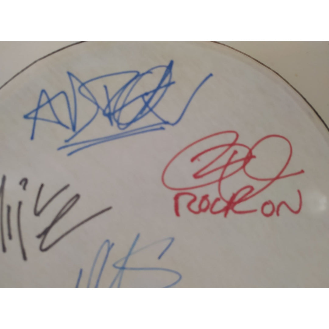 The Beastie Boys with Rick Rubin 14 inch tambourine signed with proof