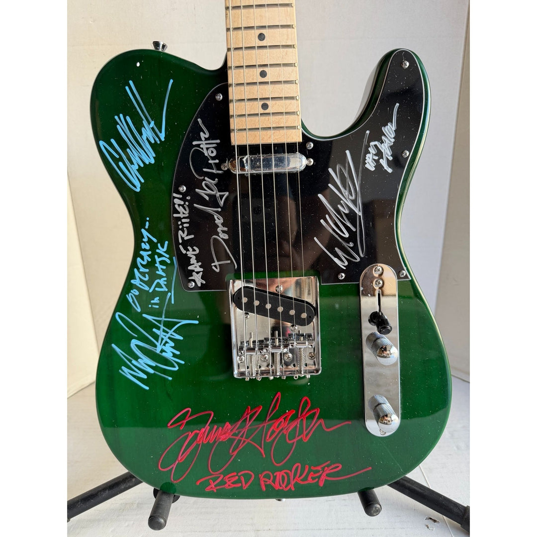 Van Halen Eddie & Alex Van Halen, Michael Anthony, David Lee Roth Sammy Hagar Telecaster electric guitar signed with proof.