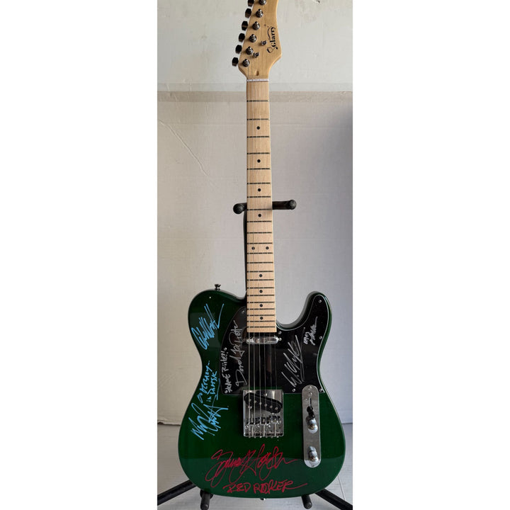 Van Halen Eddie & Alex Van Halen, Michael Anthony, David Lee Roth Sammy Hagar Telecaster electric guitar signed with proof.