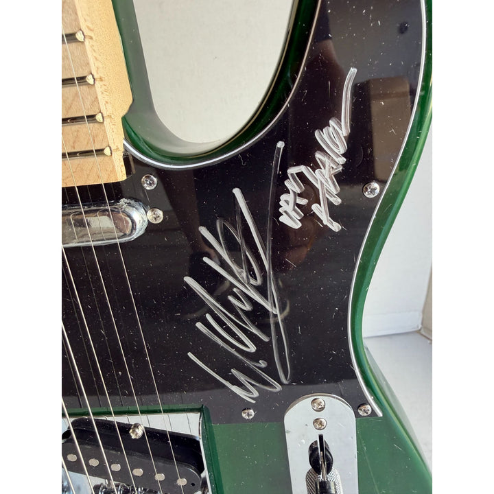 Van Halen Eddie & Alex Van Halen, Michael Anthony, David Lee Roth Sammy Hagar Telecaster electric guitar signed with proof.