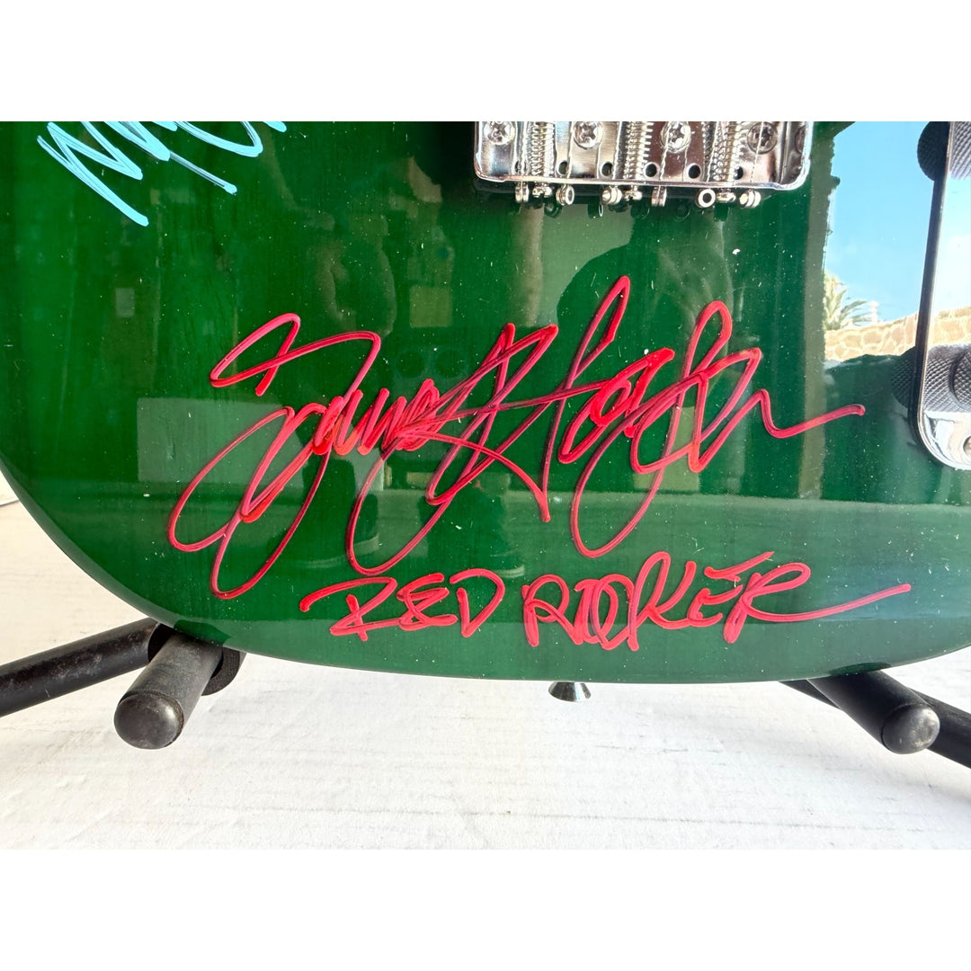 Van Halen Eddie & Alex Van Halen, Michael Anthony, David Lee Roth Sammy Hagar Telecaster electric guitar signed with proof.