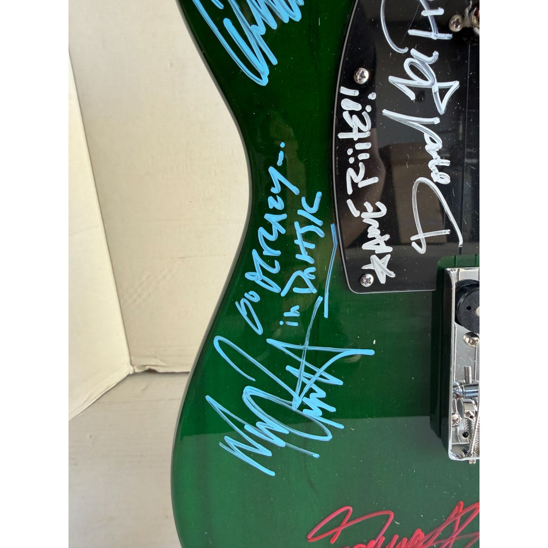 Van Halen Eddie & Alex Van Halen, Michael Anthony, David Lee Roth Sammy Hagar Telecaster electric guitar signed with proof.