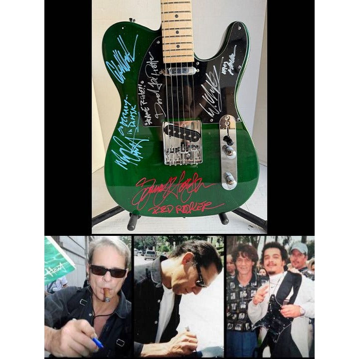 Van Halen Eddie & Alex Van Halen, Michael Anthony, David Lee Roth Sammy Hagar Telecaster electric guitar signed with proof.