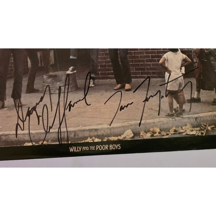 CCR Creedence Clearwater Revival "Willy and The Poor Boys" LP signed with proof.
