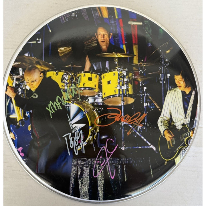 Billy Corgan Smashing Pumpkins one-of-a-kind drumhead signed with proof.