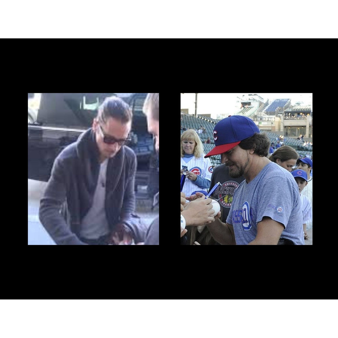 Chris Cornell of Sound Garden and Eddie Vedder of Pearl Jam 41' full size acoustic guitar signed with proof