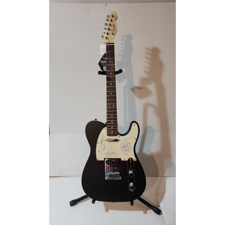 CSNY David Crosby , Stephen Stills, Graham Nash, Neil Young authentic Fender telecaster full size electric guitar signed with proof