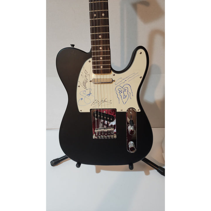 CSNY David Crosby , Stephen Stills, Graham Nash, Neil Young authentic Fender telecaster full size electric guitar signed with proof