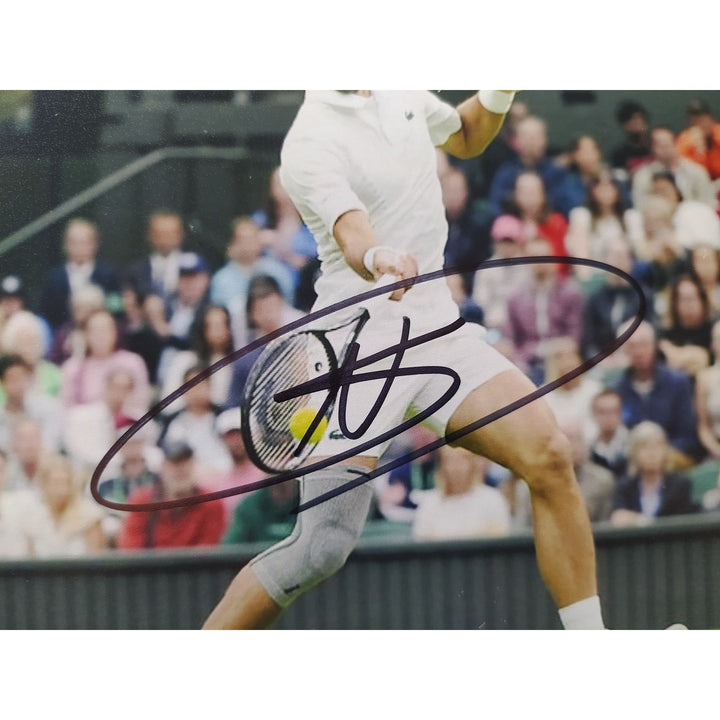 Novak Djokovic tennis Legend 5x7 photo signed with proof Awesome Artifacts