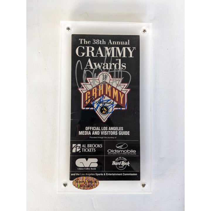 Tupac Shakur "2Pac" & Coolio vintage Grammy Awards ticket original signed with proof