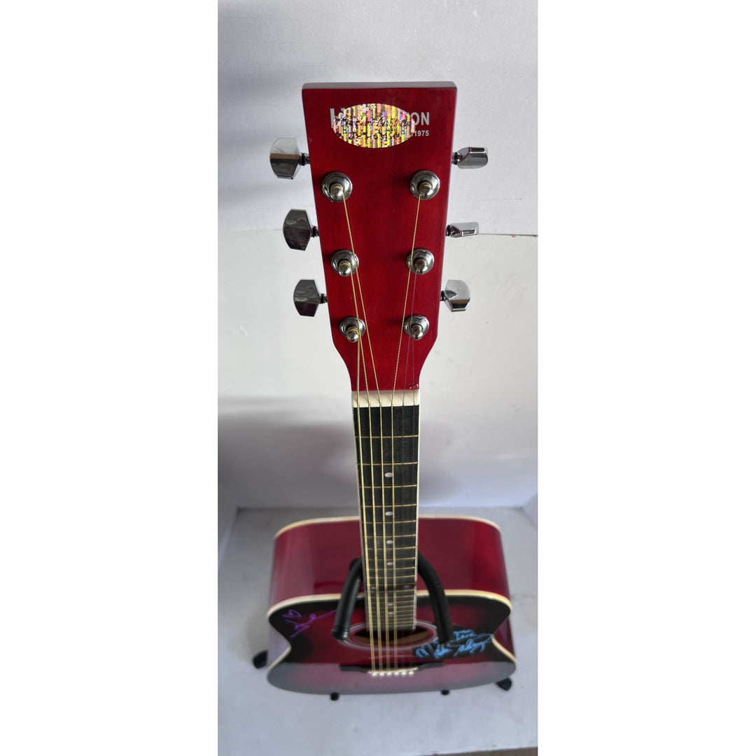 Jewel Kilcher "Jewel" and Melissa Etheridge acoustic guitar full size 38' signed with proof