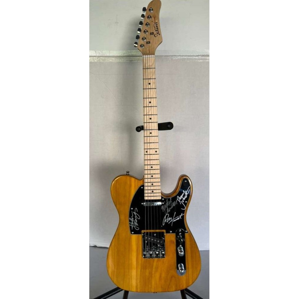STEPPENWOLF John Kay, Goldy, Michael & Nick Wood telecaster electric guitar signed with proof