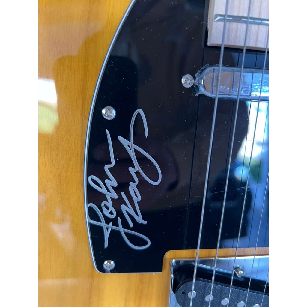 STEPPENWOLF John Kay, Goldy, Michael & Nick Wood telecaster electric guitar signed with proof