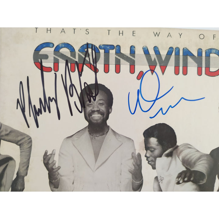 Earth Wind & Fire original LP signed