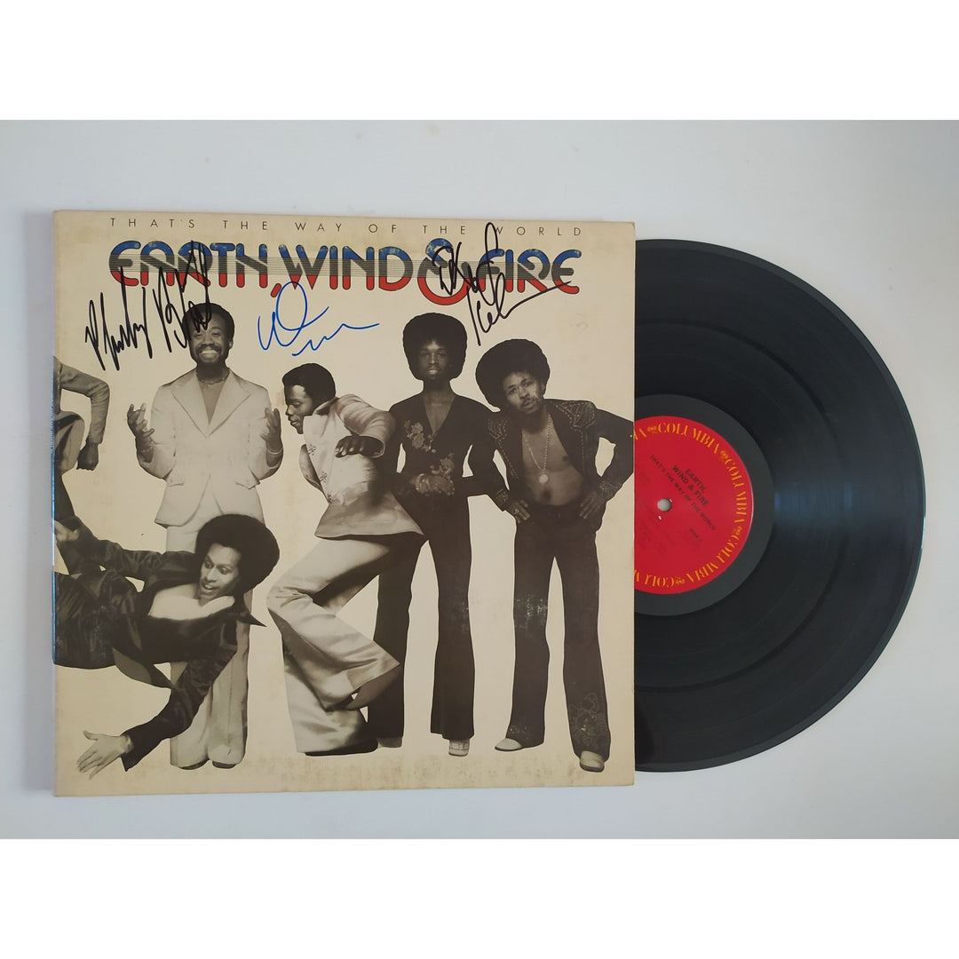 Earth Wind & Fire original LP signed