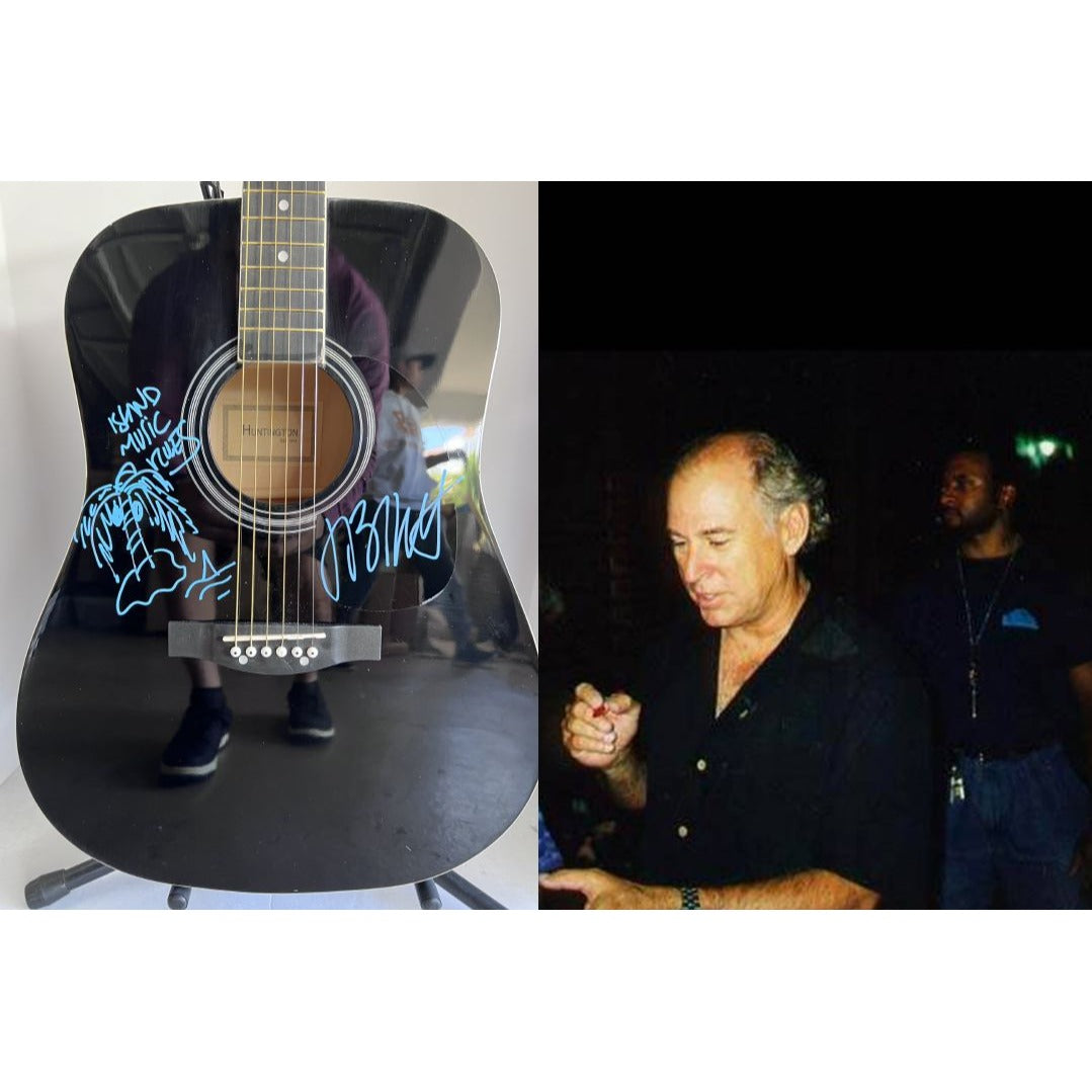 Jimmy Buffett One of A kind acoustic guitar signed with proof