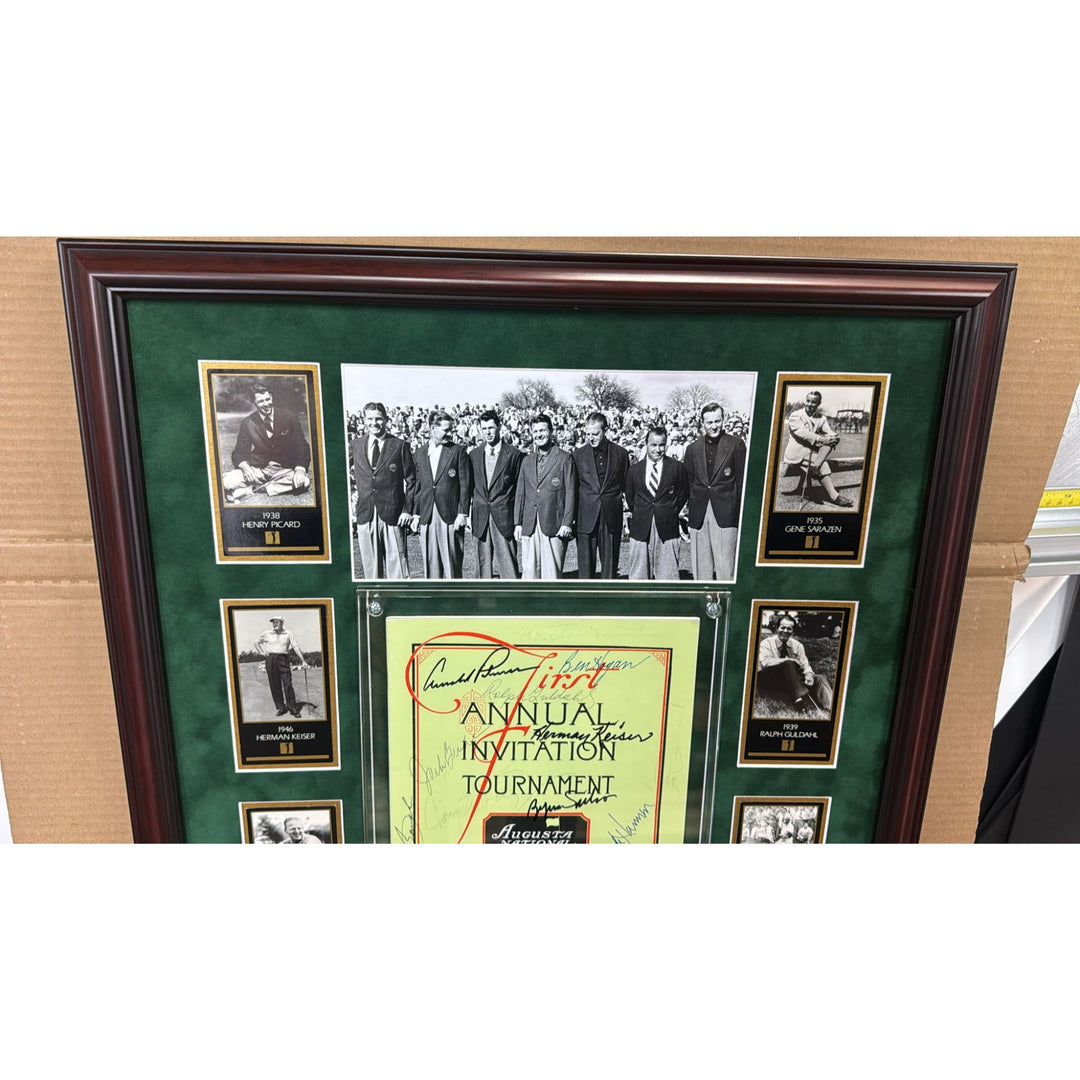 Arnold Plamer, Ben Hogan,  Sam Snead, 1934 1st MASTERS Program AUGUSTA NATIONAL GOLF CLUB signed by 13 Masters Champions