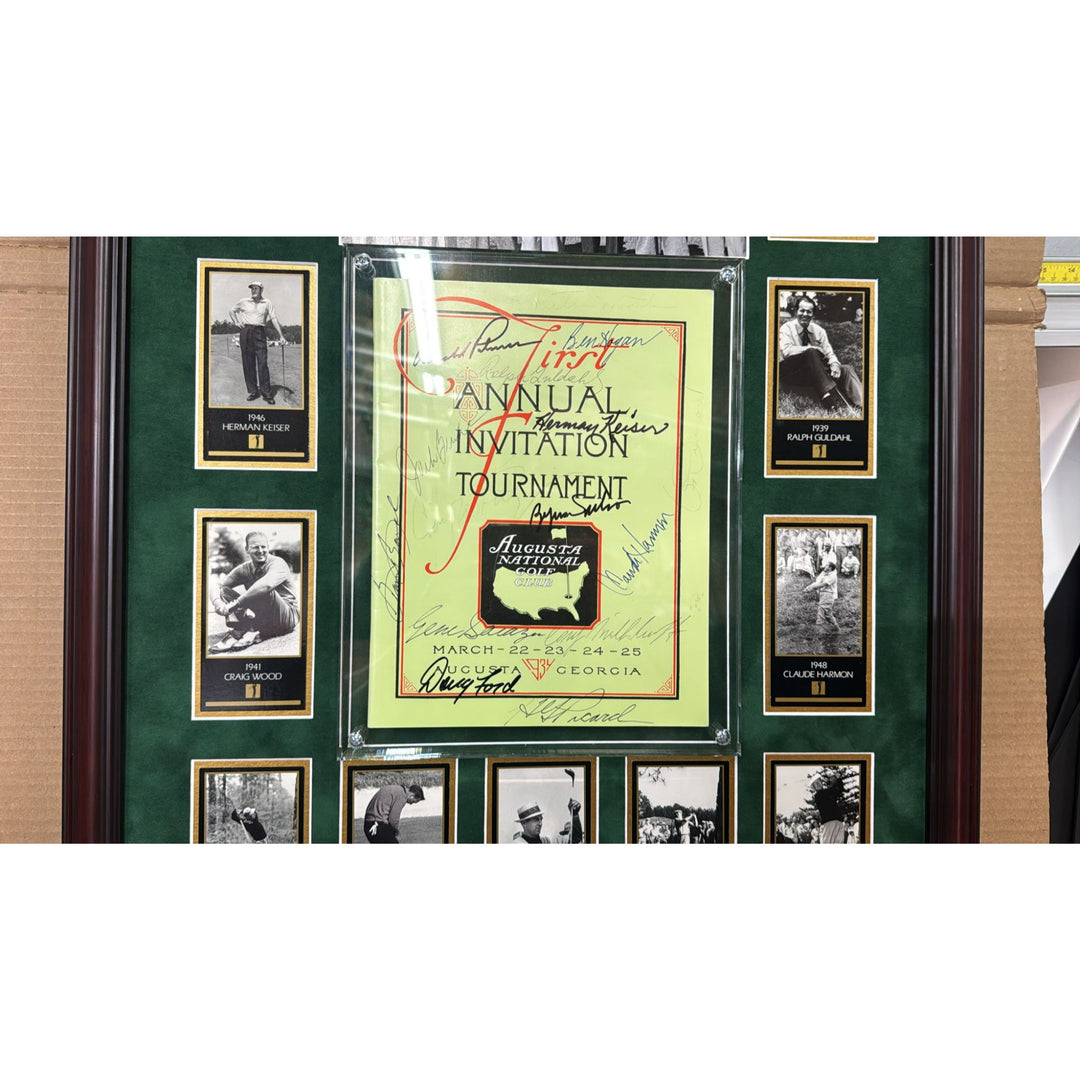 Arnold Plamer, Ben Hogan,  Sam Snead, 1934 1st MASTERS Program AUGUSTA NATIONAL GOLF CLUB signed by 13 Masters Champions