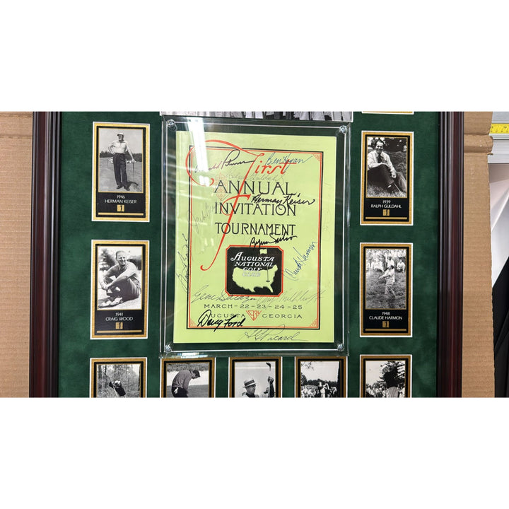 Arnold Plamer, Ben Hogan,  Sam Snead, 1934 1st MASTERS Program AUGUSTA NATIONAL GOLF CLUB signed by 13 Masters Champions