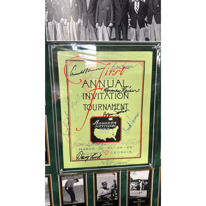 Arnold Plamer, Ben Hogan,  Sam Snead, 1934 1st MASTERS Program AUGUSTA NATIONAL GOLF CLUB signed by 13 Masters Champions