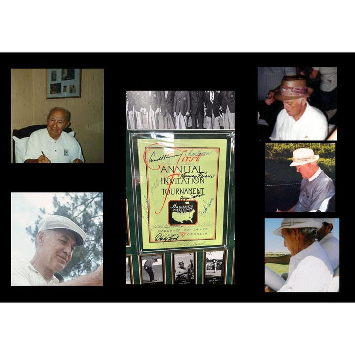 Arnold Plamer, Ben Hogan,  Sam Snead, 1934 1st MASTERS Program AUGUSTA NATIONAL GOLF CLUB signed by 13 Masters Champions
