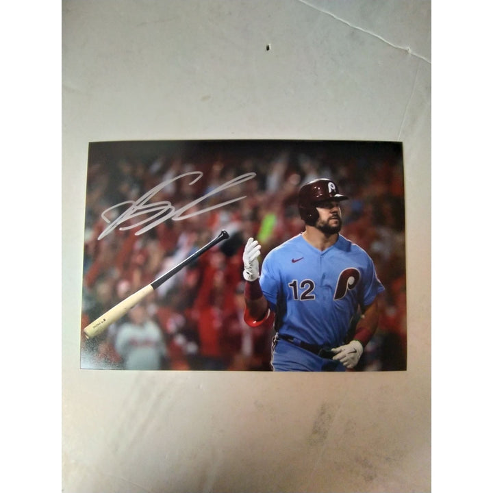 Kyle Schwarber, Philadelphia, Phillies, 5x7, photo, signed, with proof