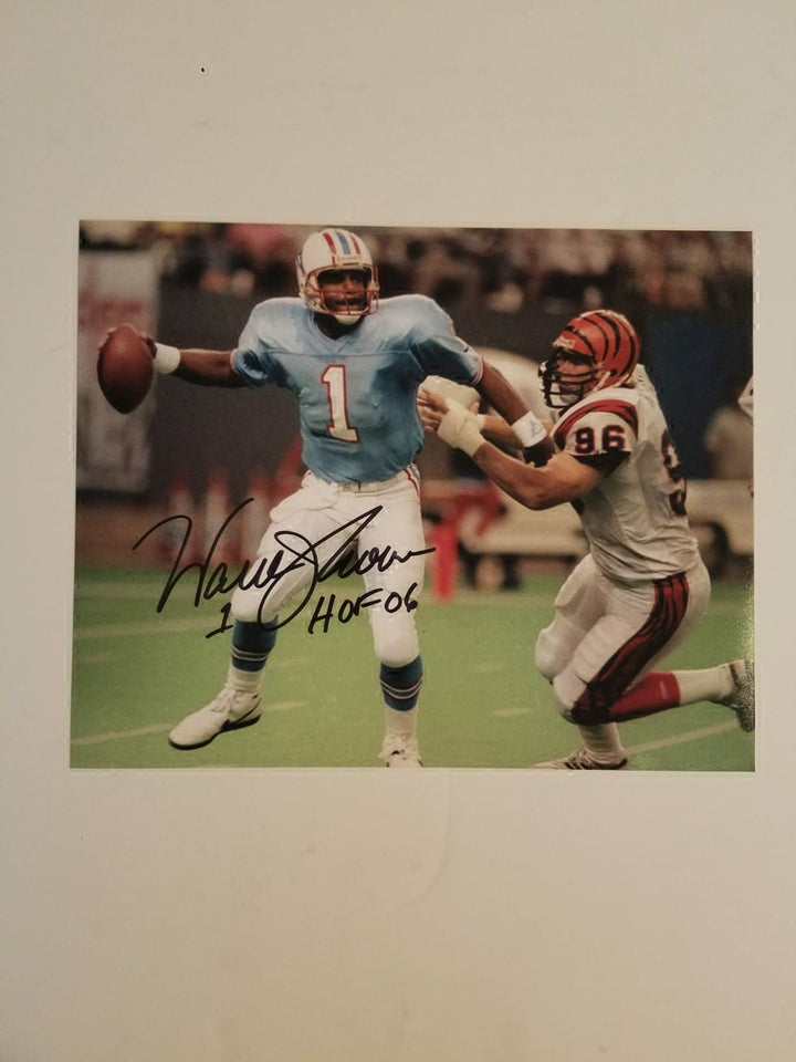 Warren Moon Houston Oilers 8x10 signed with proof