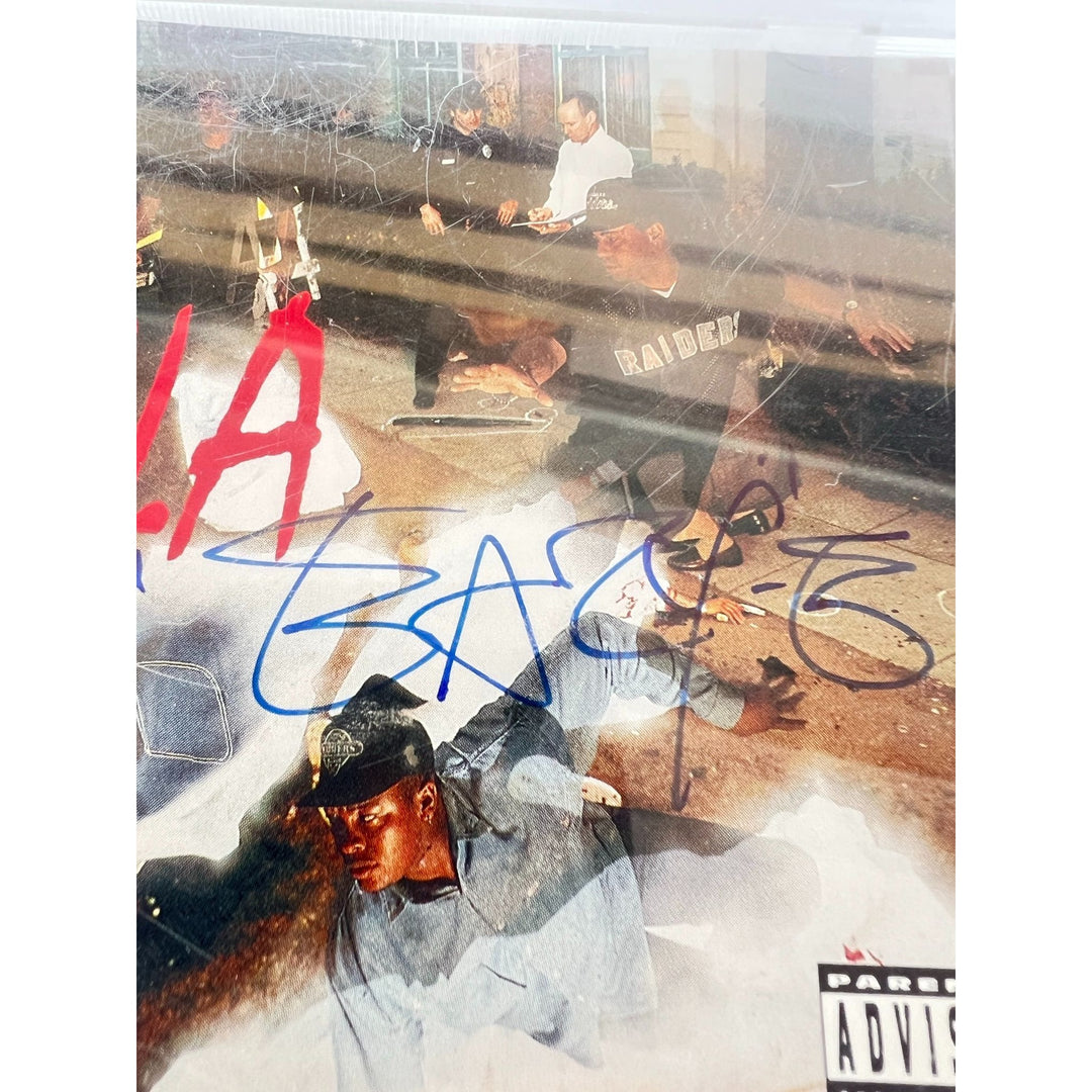 NWA "Niggaz4Life" Eric "Eazy - E" Wright CD jacket & and CD both signed with proof