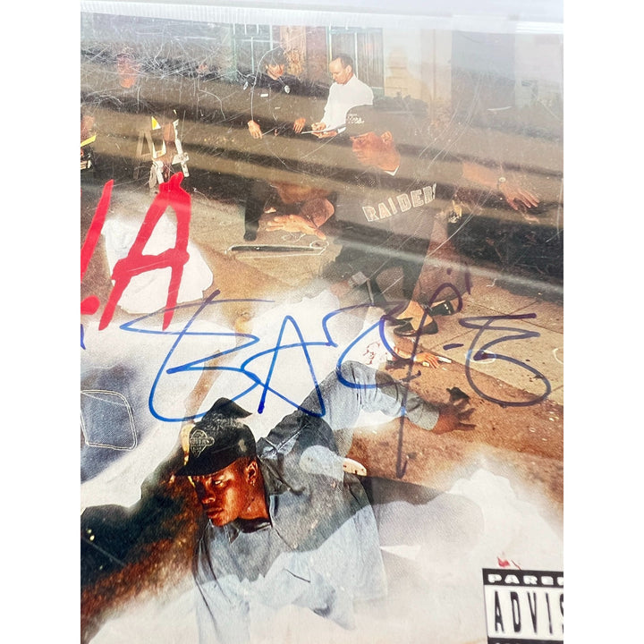 NWA "Niggaz4Life" Eric "Eazy - E" Wright CD jacket & and CD both signed with proof