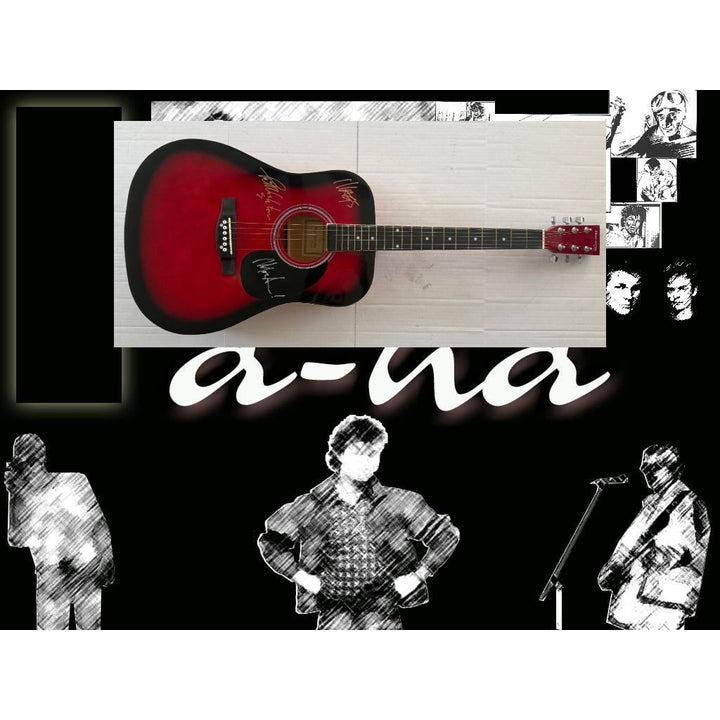 A-Ha Morten Harket, Magne Furuholmen and Paul Waaktaar-Savoy signed with proof.