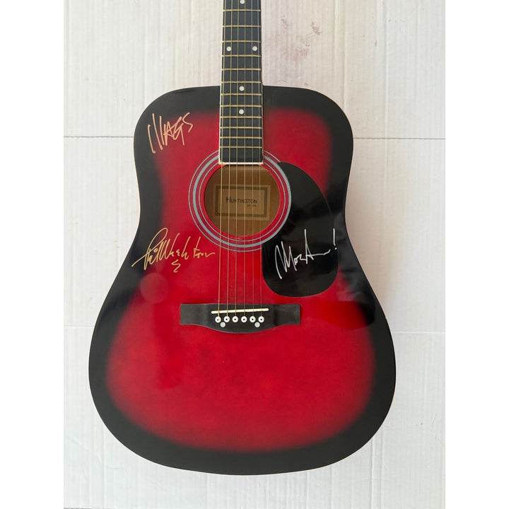 A-Ha Morten Harket, Magne Furuholmen and Paul Waaktaar-Savoy signed with proof.