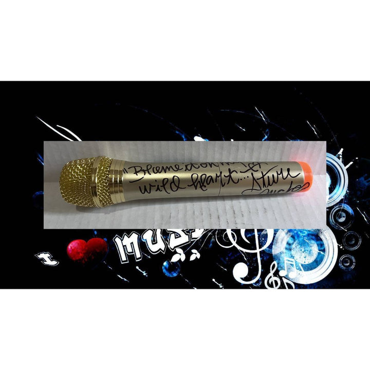 Stevie Nicks Fleetwood Mac microphone signed with proof.
