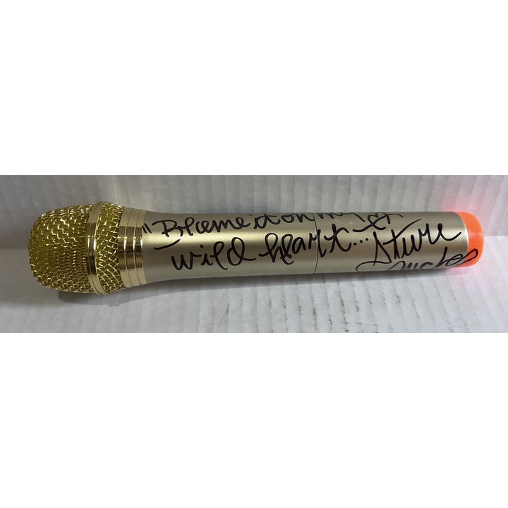 Stevie Nicks Fleetwood Mac microphone signed with proof.