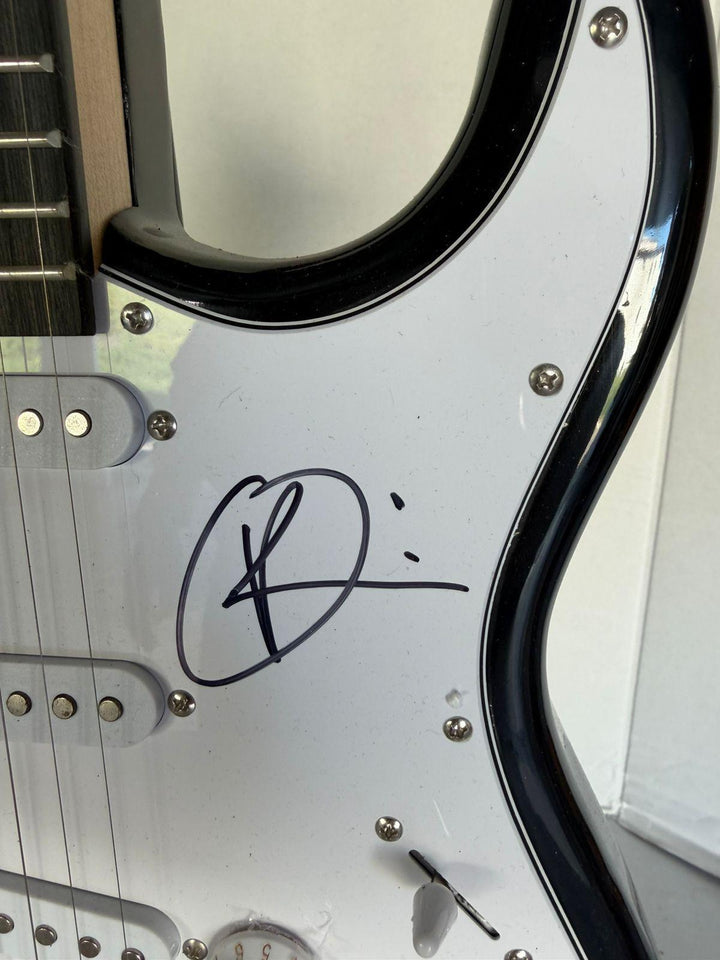 Rammstein full size Stratocaster electric guitar signed with proof