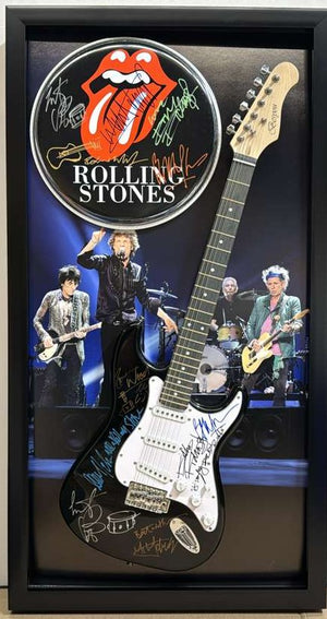 INVOICE AWESOME ARTIFACTS 3 FRAMED GUITARS