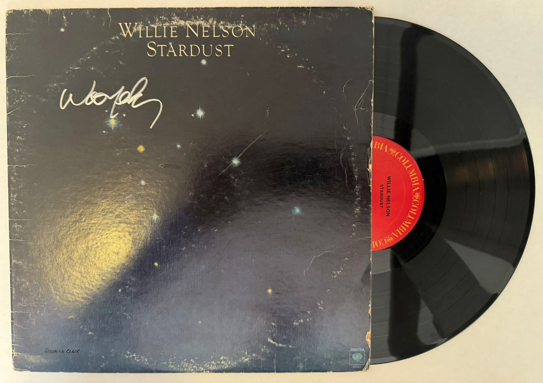 Willie Nelson Stardust Lp signed with proof