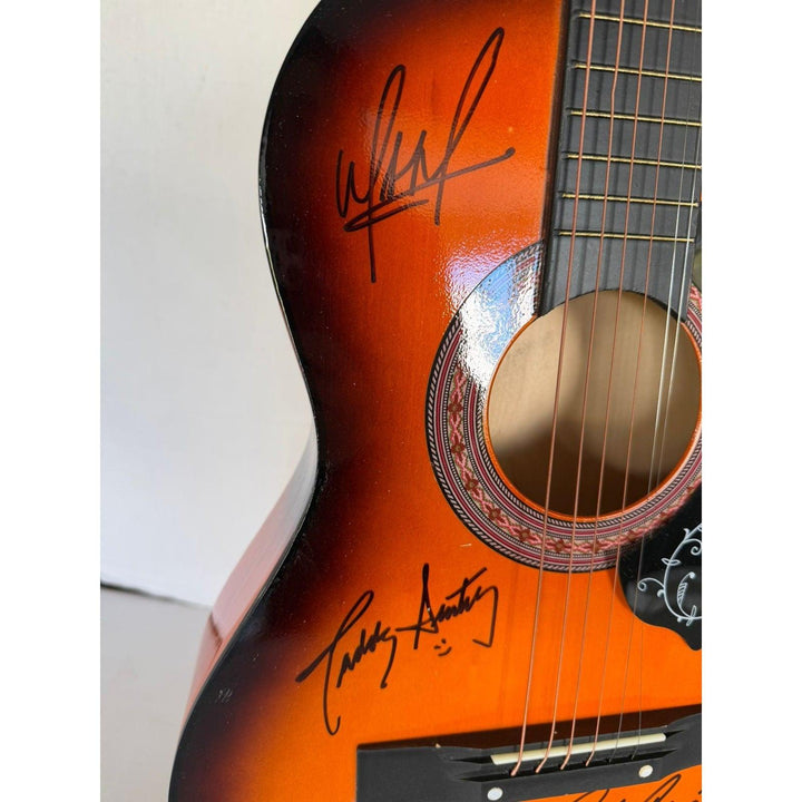 Alabama Teddy Gentry Randy Owen Jeff Cook Mark Herndon vintage acoustic guitar signed with proof