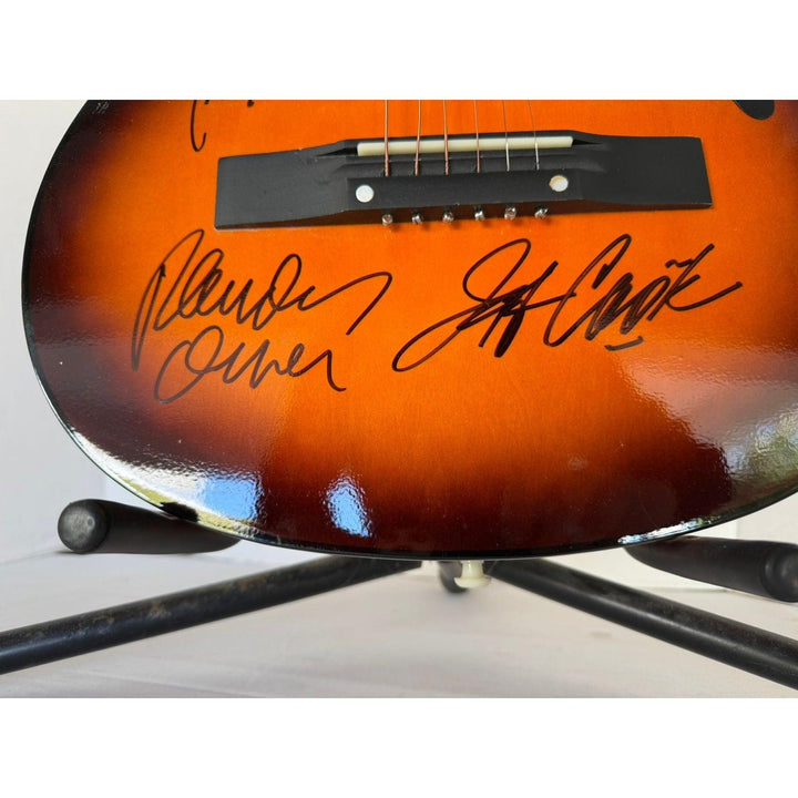 Alabama Teddy Gentry Randy Owen Jeff Cook Mark Herndon vintage acoustic guitar signed with proof