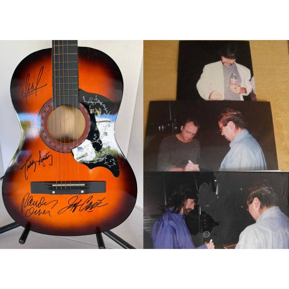 Alabama Teddy Gentry Randy Owen Jeff Cook Mark Herndon vintage acoustic guitar signed with proof