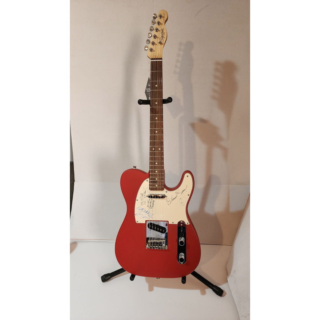Keith Richards (inscribed), Eric Clapton, & Chuck Berry authentic Fender telecaster full size electric guitar signed with proof