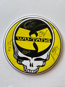 Wu-Tang one-of-a-kind drumhead signed with proof