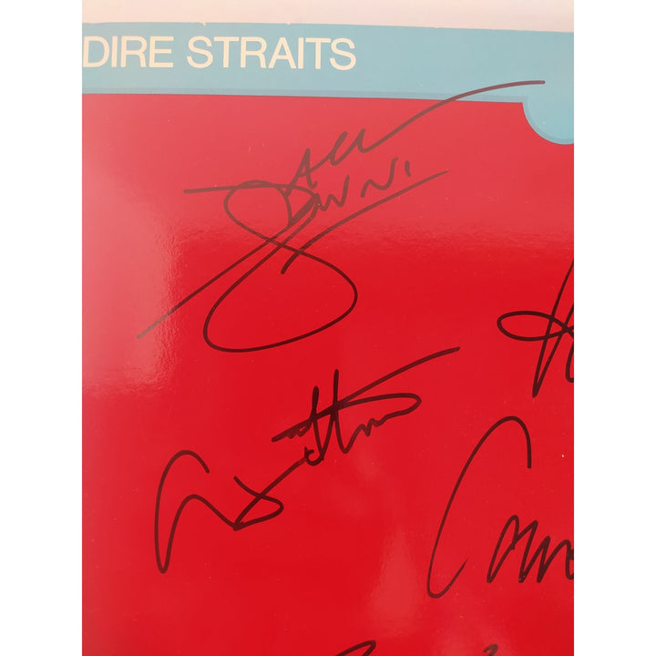 Dire Straits Mark Knopfler complete band making movies original LP signed