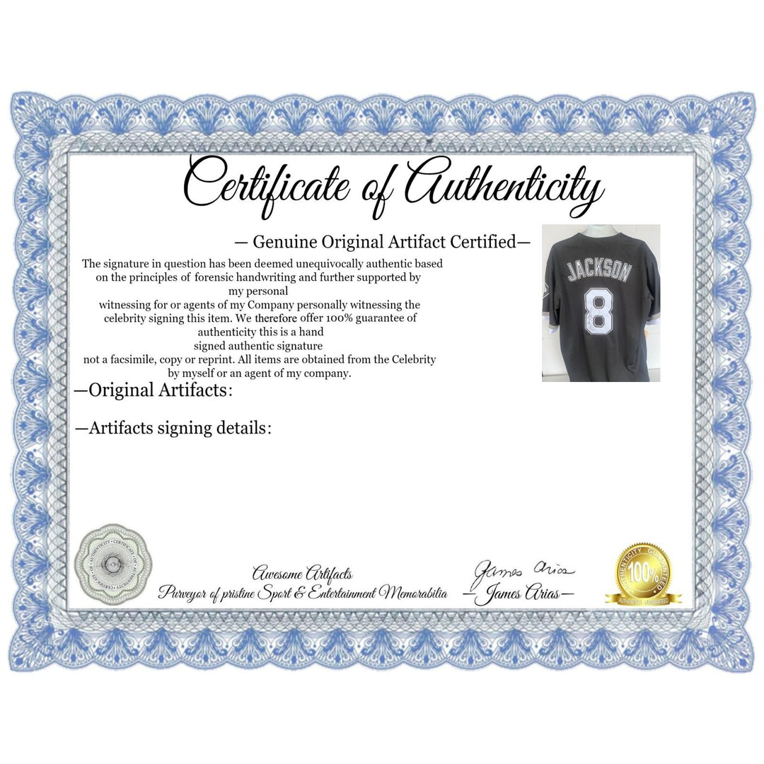 Bo Jackson 1993 Chicago White Sox game model jersey signed dwith proof.