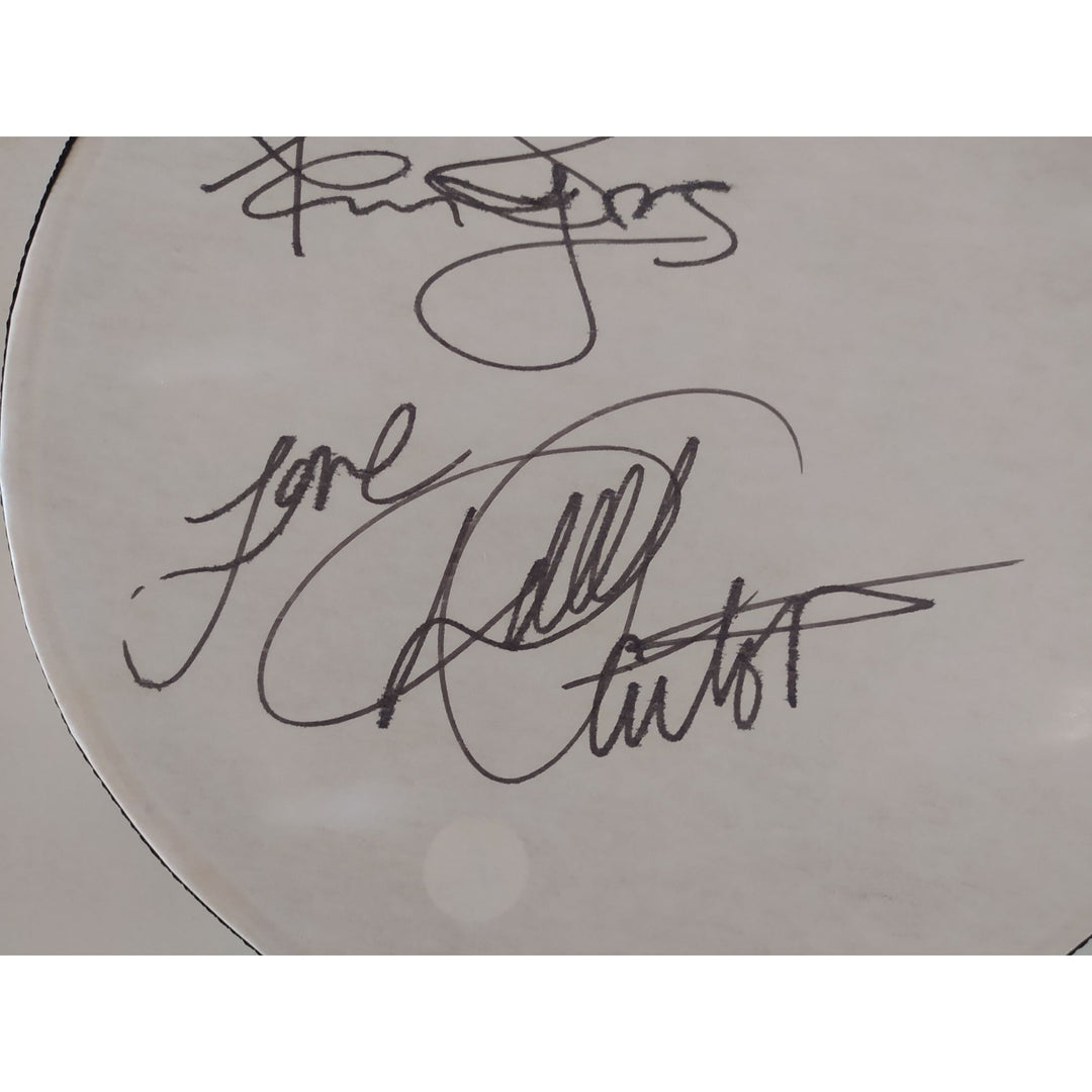 Dolly Parton and Kenny Rogers 14-in tambourine sign with proof