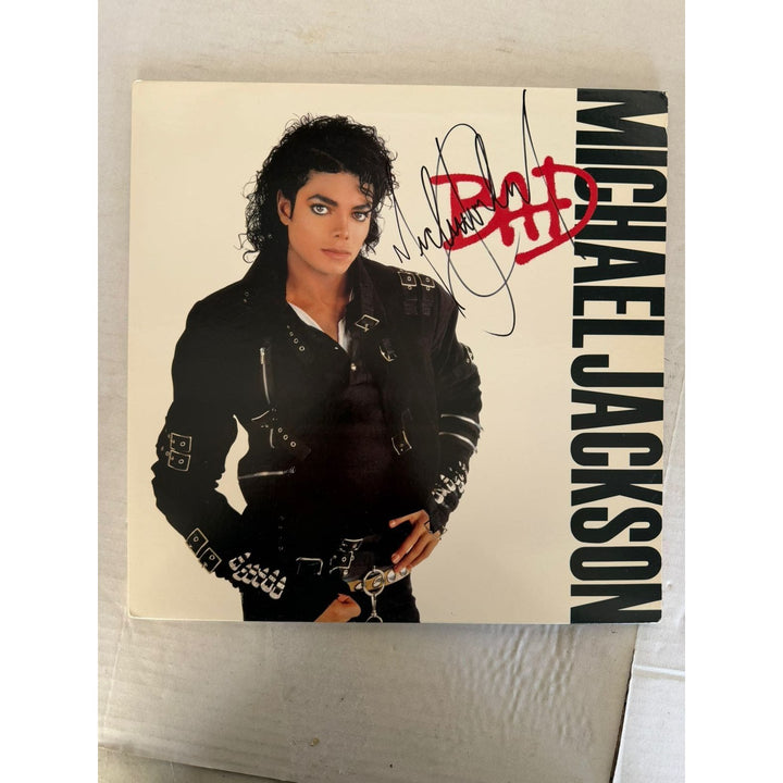 Michael Jackson "Bad" original LP signed with proof..